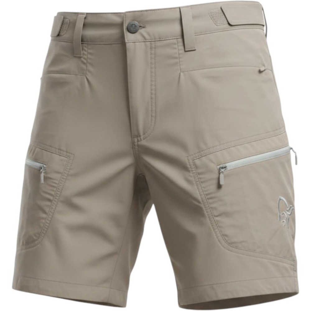 Norrona Bitihorn Hiking Shorts Womens Gray Technical Trekking Outdoor